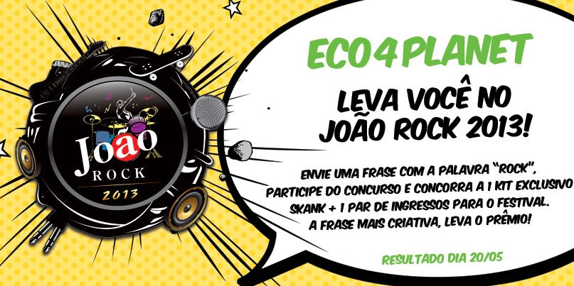 [Concurso] Que tal ganhar um par de ingressos para o João Rock + 1 Kit do Skank?
