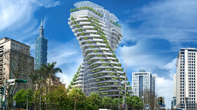 Esta torre torcida e cheia de plantas tenta imitar o nosso DNA [Gizmodo]