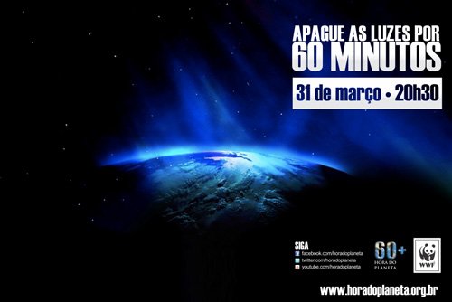 Programa-se: Hora do planeta será no sábado 31-Março